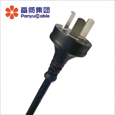 单相两极带接地不可拆线插头